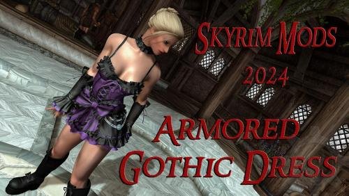 Armored Gothic Dress CBBE 3BA Bodyslide Armor Schaken Mods