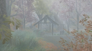 Foggy Autumn morning.