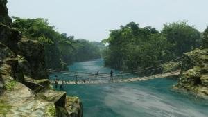 It's a bridge where your feet might get wet