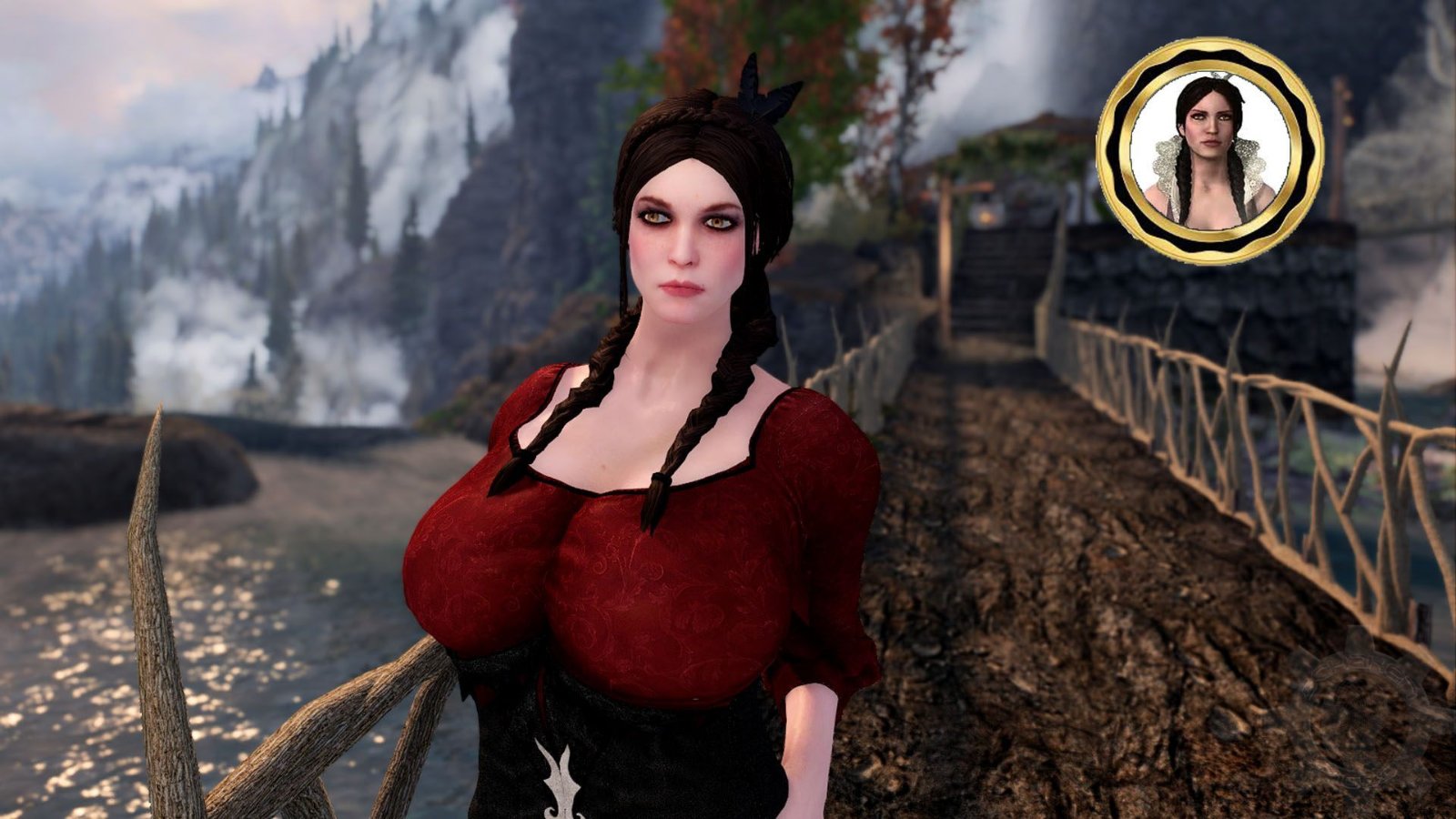 TES V - Skyrim Mods: The Witcher 2 - Eilhart Dress 