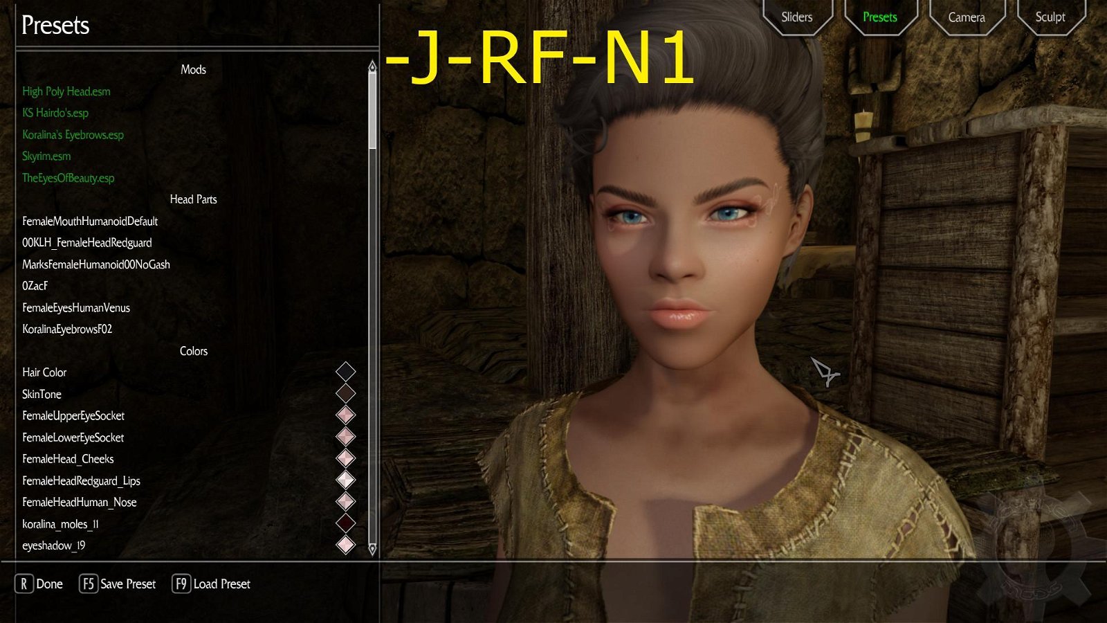 JAWS] Female Redguard Presets A to Z - Body, Face, Hair - Schaken-Mods